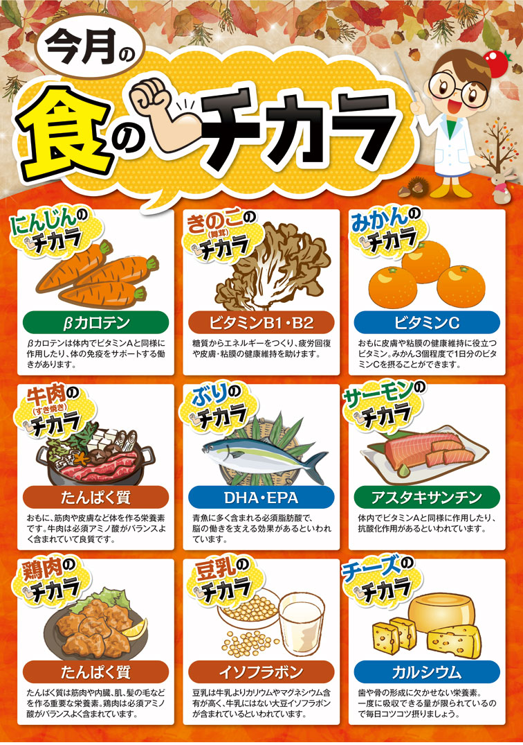 2020年11月・今月の食のチカラ